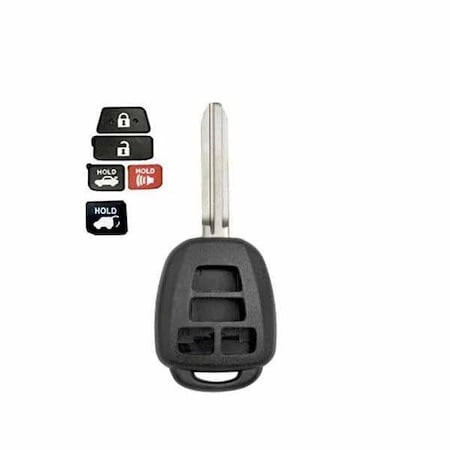 Keyless Factory KeylessFactory:TOYOTA BDM / BEL RHK SHELL 4 BUTTON RHS-TOY-1376